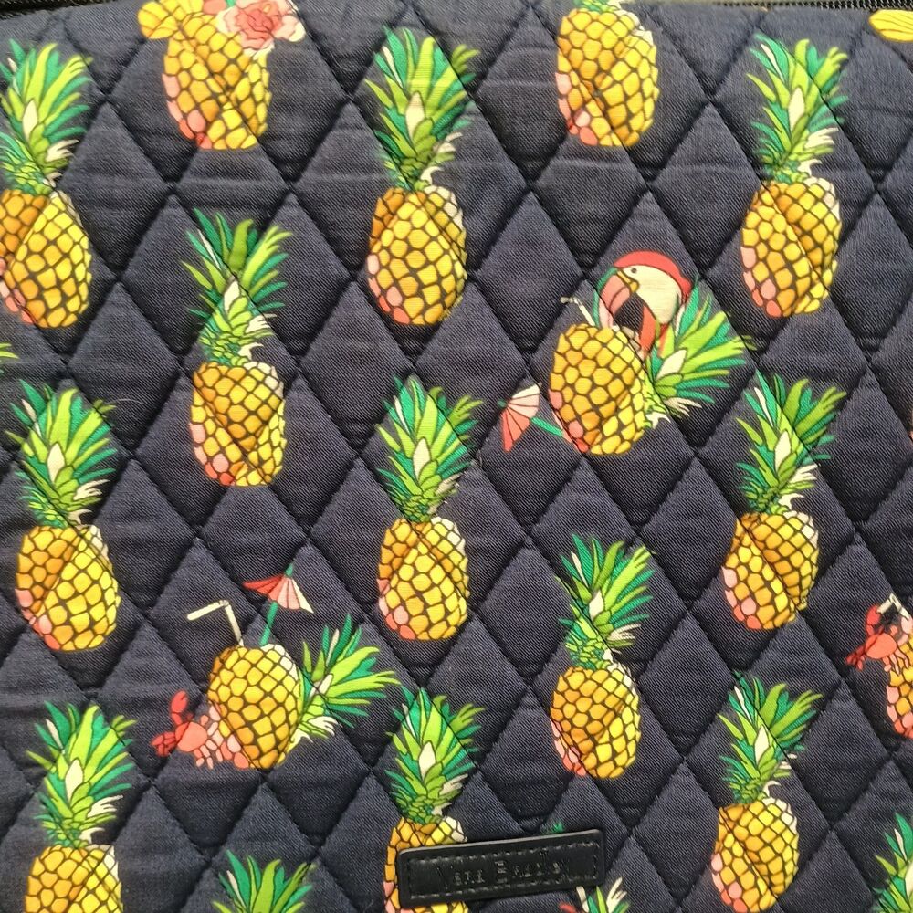 Vera Bradley Toucan Party Mailbag Purse Crossbody Messenger Bag Pineapple - Picture 5 of 16